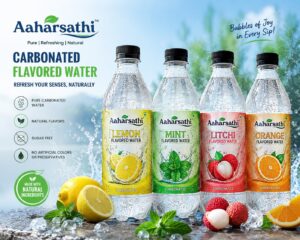 Aaharsathi Carbonated Flavored Water – Refreshing Sparkling Beverage with Great Taste